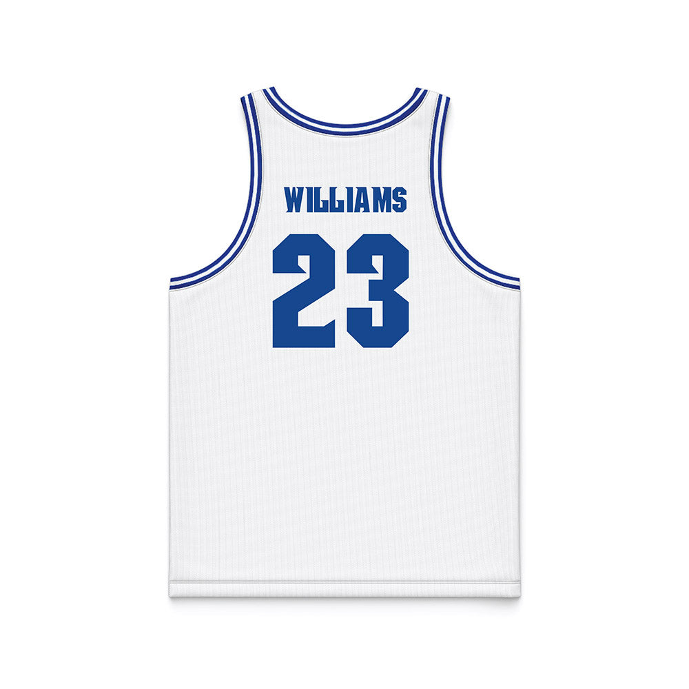 Seton Hall - NCAA Men's Basketball : Michael Williams - White Basketball Jersey-1