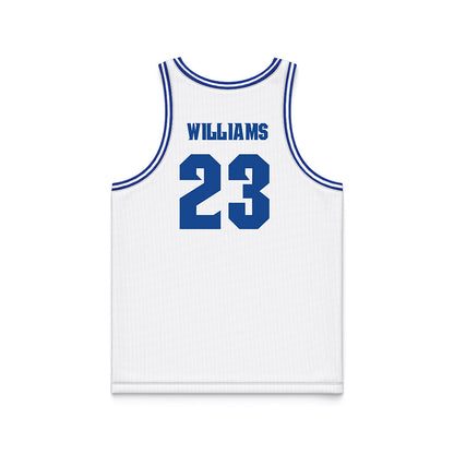 Seton Hall - NCAA Men's Basketball : Michael Williams - White Basketball Jersey-1