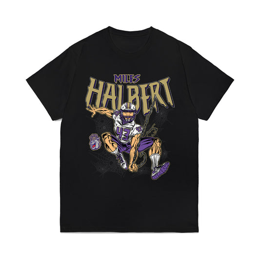 JMU - NCAA Football : Miles Halbert - SpiderMiles Comfort Colors T-Shirt-0