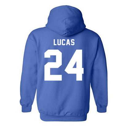 Buffalo - NCAA Women's Basketball : Meg Lucas - Buffalo vs Everybody Hooded Sweatshirt-1