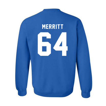Buffalo - NCAA Football : Jake Merritt - Buffalo vs Everybody Crewneck Sweatshirt-1