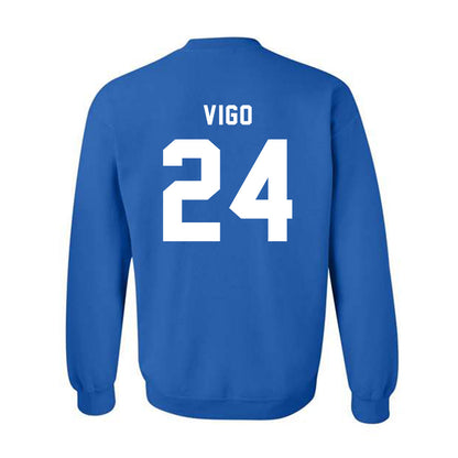 Buffalo - NCAA Men's Basketball : Jahrel Vigo - Buffalo vs Everybody Crewneck Sweatshirt-1