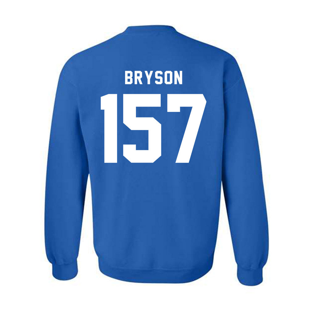 Buffalo - NCAA Wrestling : Rex Bryson - Buffalo vs Everybody Crewneck Sweatshirt-1