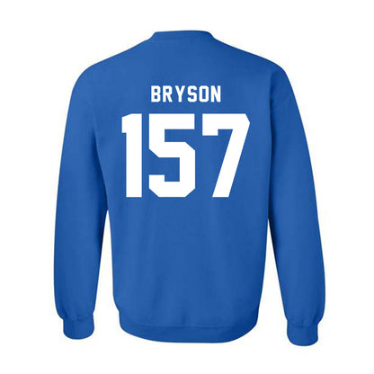 Buffalo - NCAA Wrestling : Rex Bryson - Buffalo vs Everybody Crewneck Sweatshirt-1