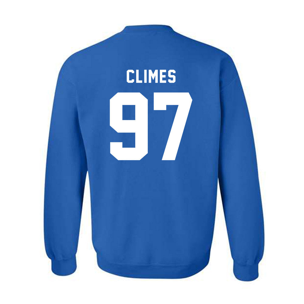 Buffalo - NCAA Football : Christopher Climes - Buffalo vs Everybody Crewneck Sweatshirt-1
