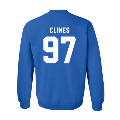 Buffalo - NCAA Football : Christopher Climes - Buffalo vs Everybody Crewneck Sweatshirt-1