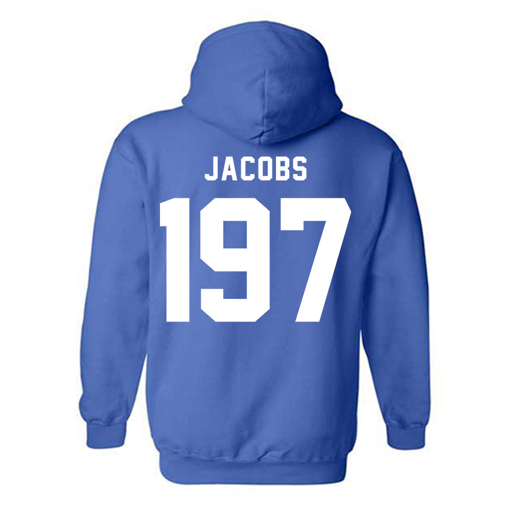 Buffalo - NCAA Wrestling : Connor Jacobs - Buffalo vs Everybody Hooded Sweatshirt-1