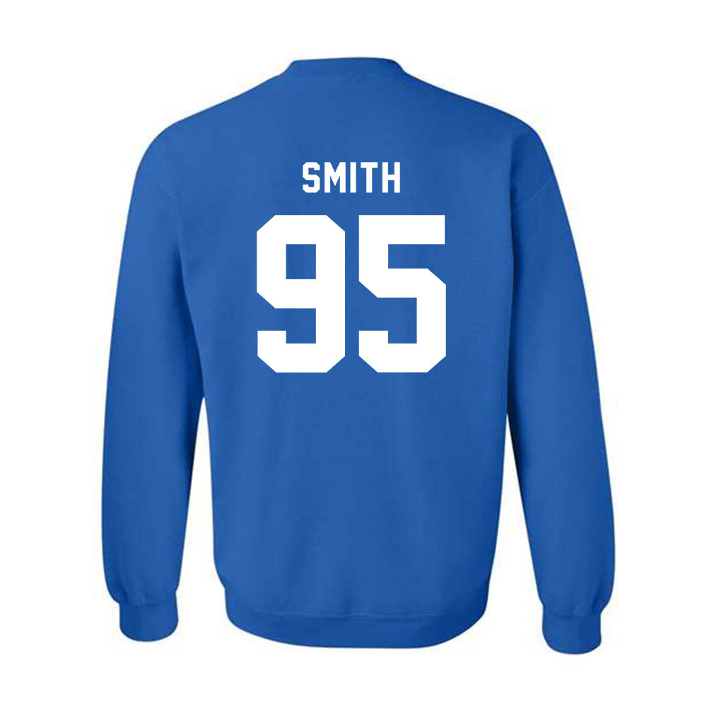 Buffalo - NCAA Football : Stantavious Smith - Buffalo vs Everybody Crewneck Sweatshirt-1