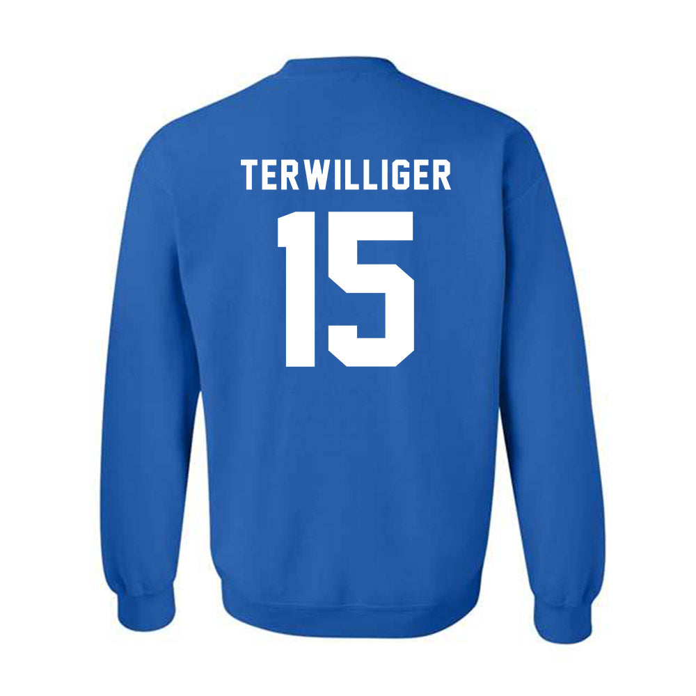 Buffalo - NCAA Softball : Reagan Terwilliger - Buffalo vs Everybody Crewneck Sweatshirt-1