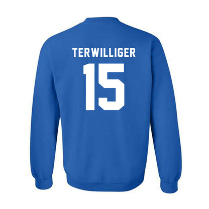 Buffalo - NCAA Softball : Reagan Terwilliger - Buffalo vs Everybody Crewneck Sweatshirt-1