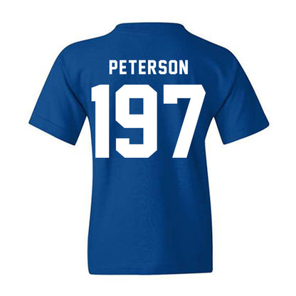Buffalo - NCAA Wrestling : Aiden Peterson - Buffalo vs Everybody Youth T-Shirt-1