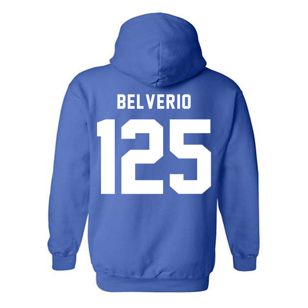 Buffalo - NCAA Wrestling : Zachary Belverio - Buffalo vs Everybody Hooded Sweatshirt-1