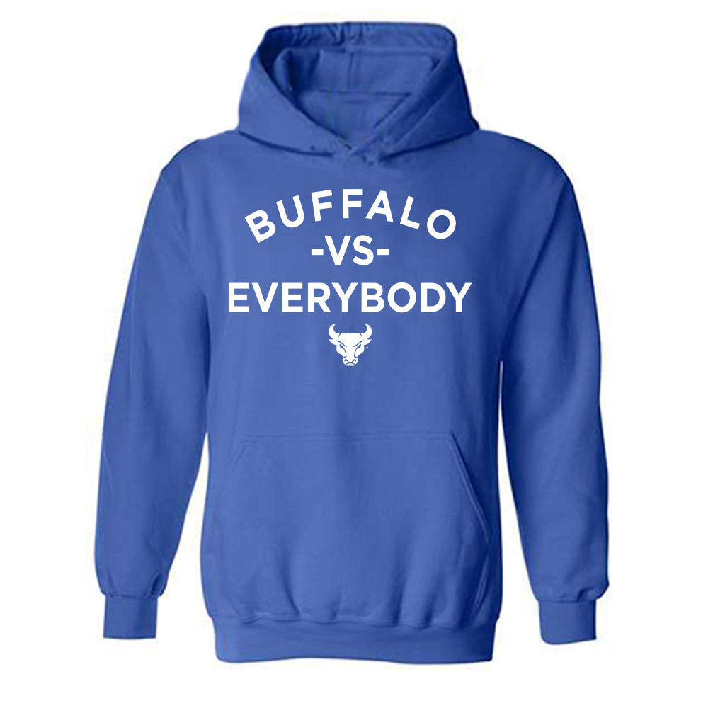 Buffalo - NCAA Women's Volleyball : Tehya Shaw - Buffalo vs Everybody Hooded Sweatshirt-0