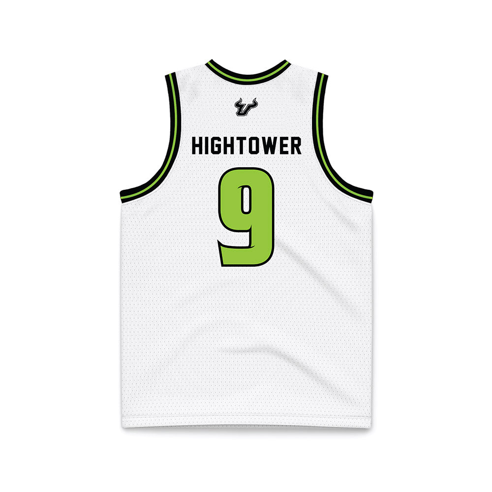 USF - NCAA Men's Basketball : Gavin Hightower - White Basketball Jersey-1