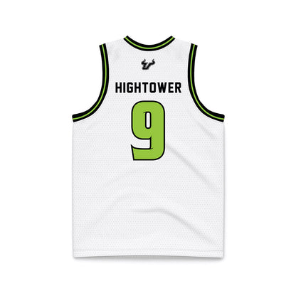 USF - NCAA Men's Basketball : Gavin Hightower - White Basketball Jersey-1