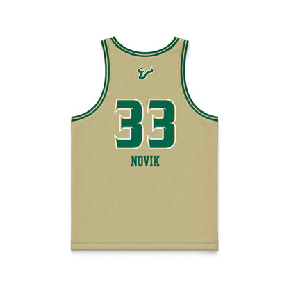 USF - NCAA Women's Basketball : Katsiaryna Novik - Gold Basketball Jersey-1