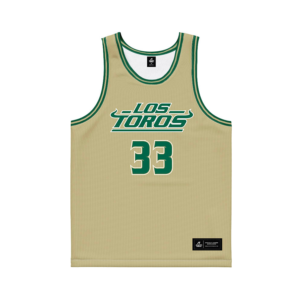 USF - NCAA Women's Basketball : Katsiaryna Novik - Gold Basketball Jersey-0