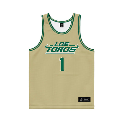 USF - NCAA Women's Basketball : Katie Davidson - Gold Basketball Jersey-0