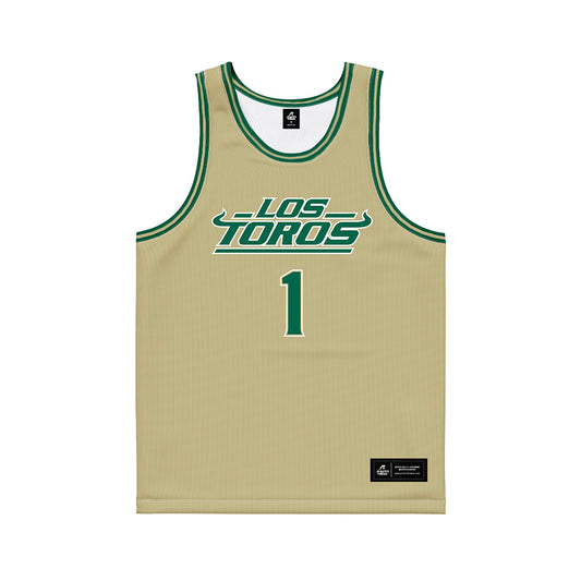USF - NCAA Women's Basketball : Katie Davidson - Gold Basketball Jersey-0