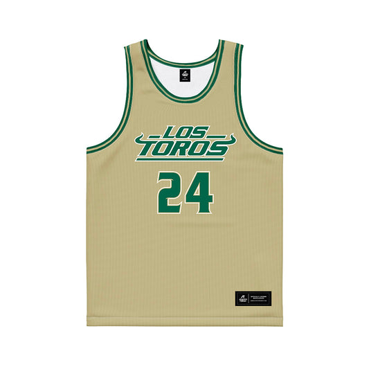 USF - NCAA Women's Basketball : Kendall Puryear - Gold Basketball Jersey-0