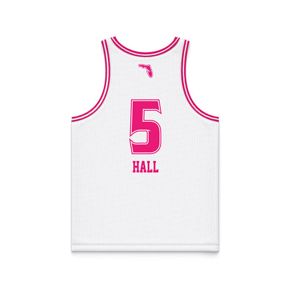 USF - NCAA Women's Basketball : Brooklyn Hall - White Basketball Jersey-1