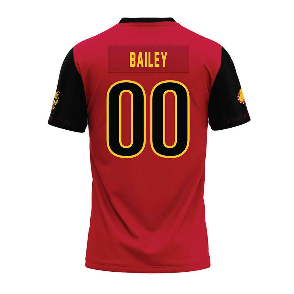 Ferris State - NCAA Football : Colby Bailey - Red Premium Football Jersey-1
