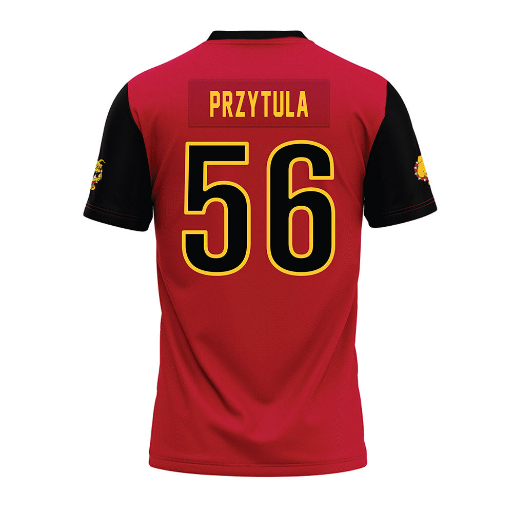 Ferris State - NCAA Football : Ben Przytula - Red Premium Football Jersey-1