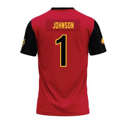 Ferris State - NCAA Football : Jalen Johnson - Red Premium Football Jersey-1