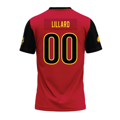 Ferris State - NCAA Football : Devin Lillard - Red Premium Football Jersey-1