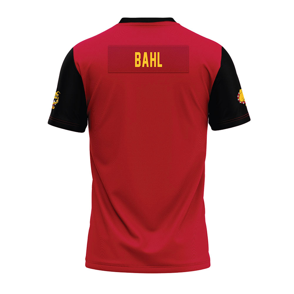 Ferris State - NCAA Stunt : Ella Bahl - Red Premium Football Jersey-1
