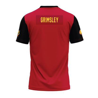 Ferris State - NCAA Cheerleading : Jordynn Grimsley - Red Premium Football Jersey-1
