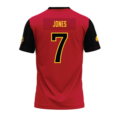 Ferris State - NCAA Football : Marcel Jones - Red Premium Football Jersey-1