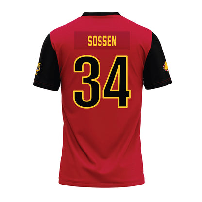 Ferris State - NCAA Football : Finn Sossen - Red Premium Football Jersey-1