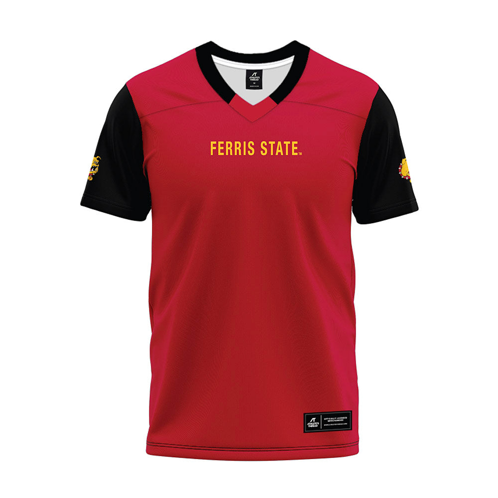 Ferris State - STUNT : Kate ORiley - Red Premium Football Jersey-0
