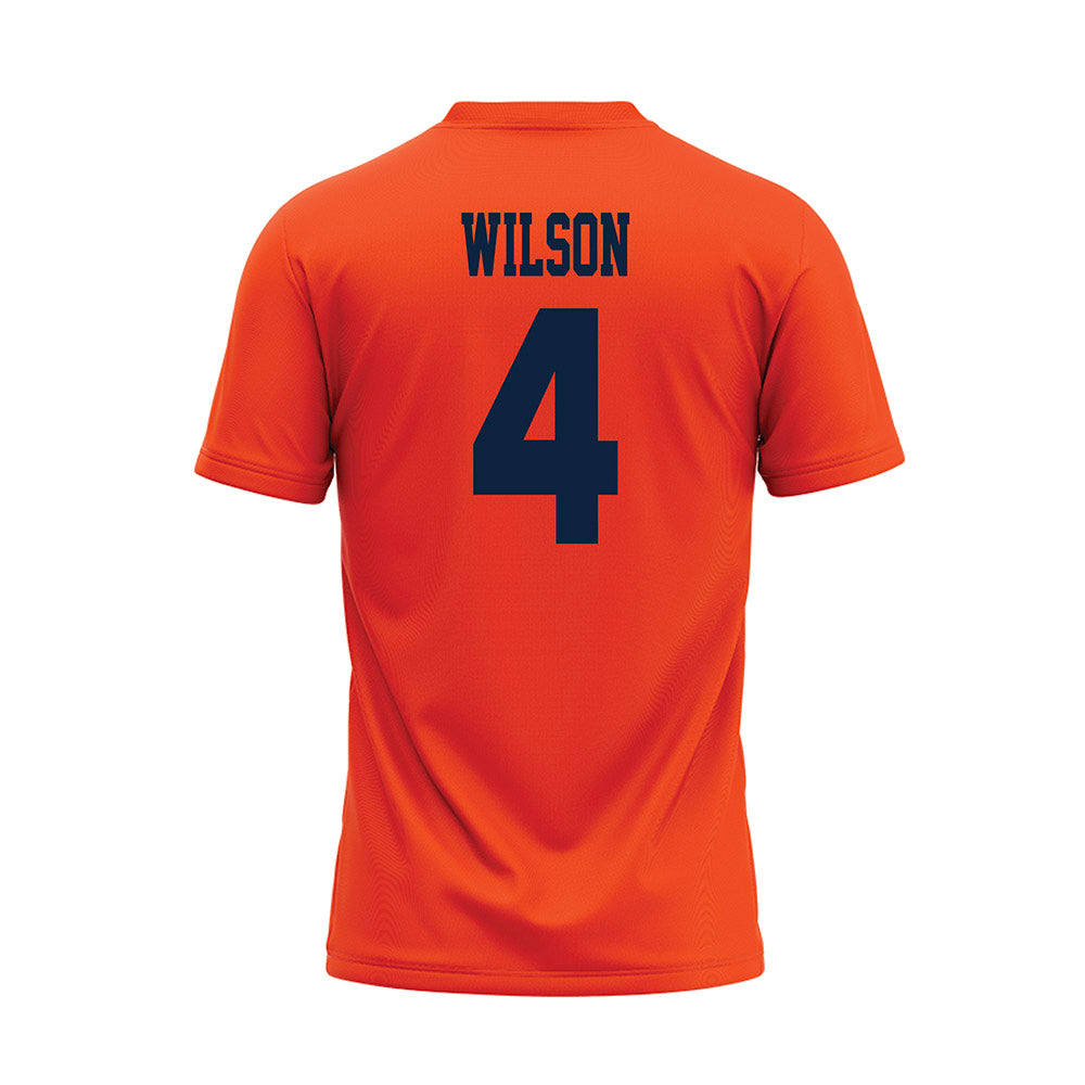 Auburn - NCAA Softball : Daigle Wilson - Orange Baseball Jersey-1