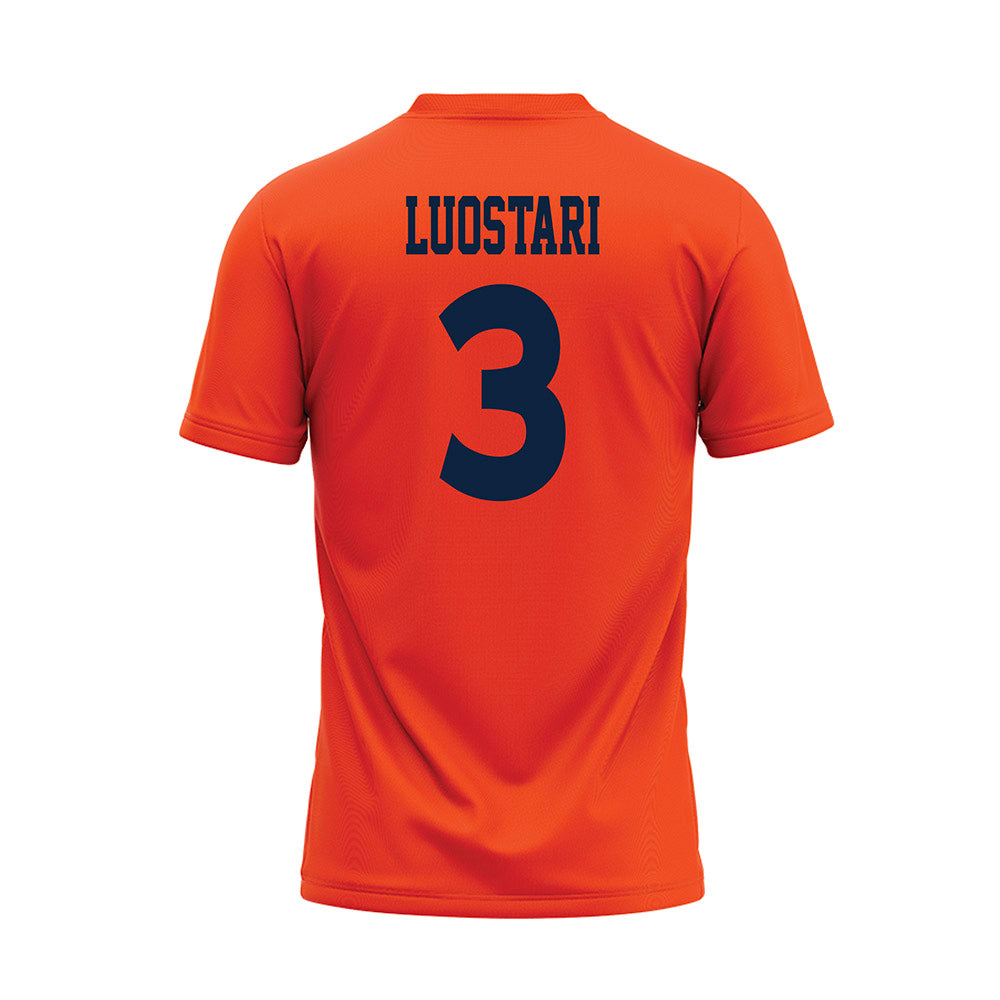 Auburn - NCAA Softball : Melania Luostari - Orange Baseball Jersey-1
