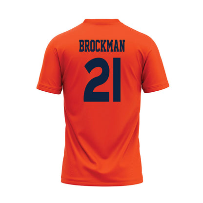 Auburn - NCAA Softball : Kylie Brockman - Orange Baseball Jersey-1