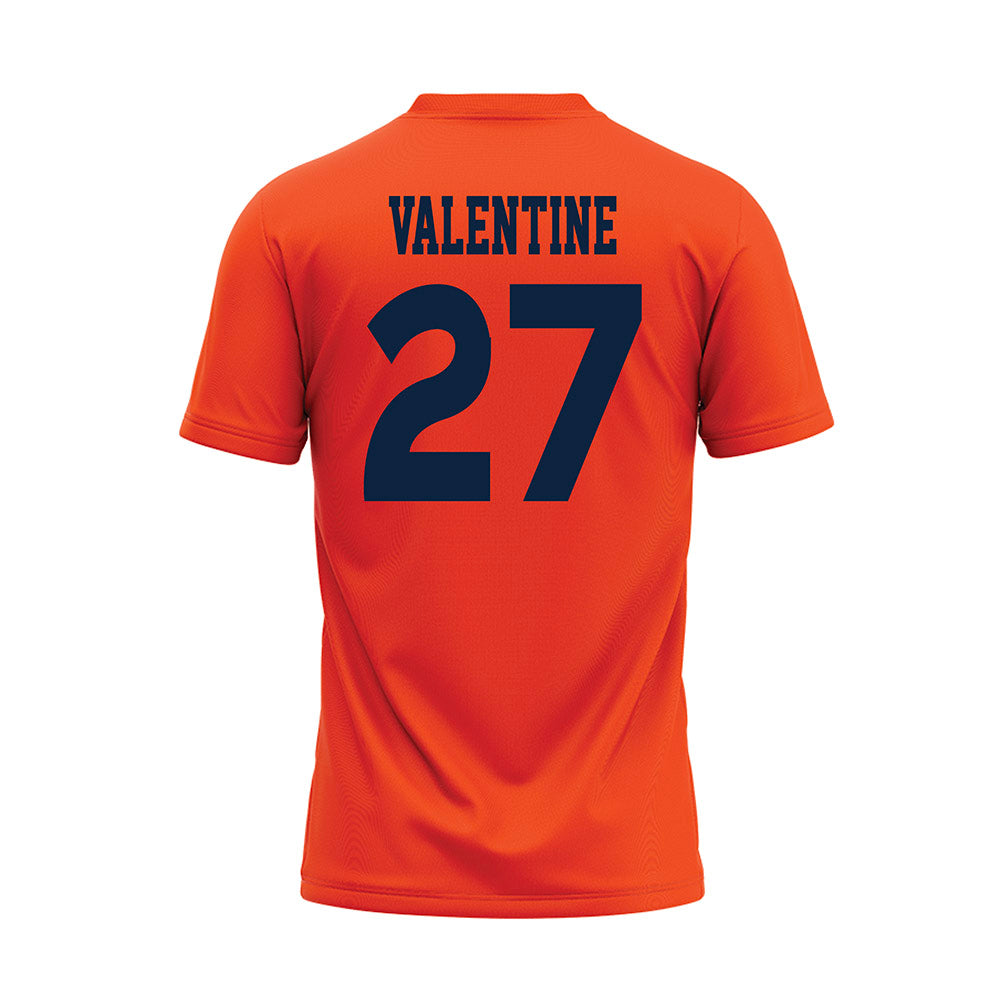 Auburn - NCAA Softball : Peyton Valentine - Orange Baseball Jersey-1