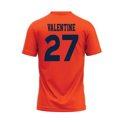 Auburn - NCAA Softball : Peyton Valentine - Orange Baseball Jersey-1