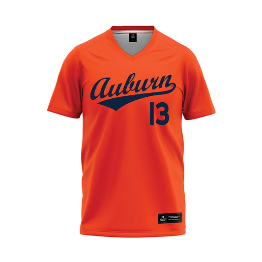 Auburn - NCAA Softball : Ella Harrison - Orange Baseball Jersey-0