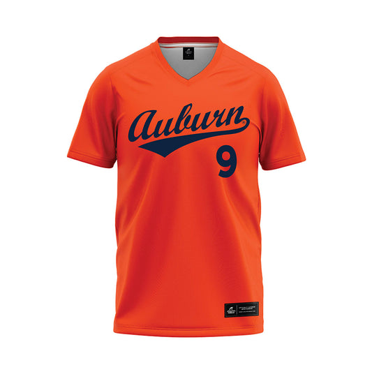 Auburn - NCAA Softball : Leah Byrd - Orange Baseball Jersey-0