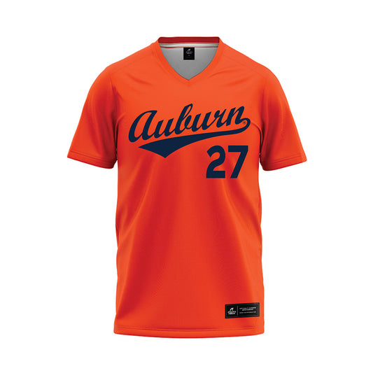 Auburn - NCAA Softball : Peyton Valentine - Orange Baseball Jersey-0