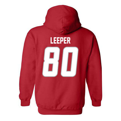 New Mexico - NCAA Football : Max Leeper - Classic Shersey Hooded Sweatshirt-1