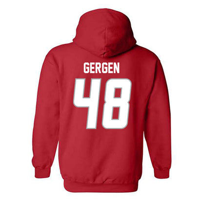 New Mexico - NCAA Baseball : Jacob Gergen - Classic Shersey Hooded Sweatshirt-1