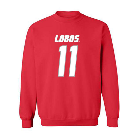 New Mexico - NCAA Football : Massiah Mingo - Classic Shersey Crewneck Sweatshirt-0