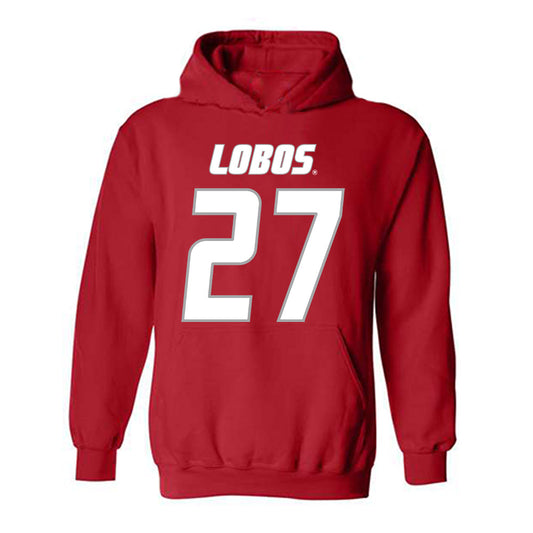 New Mexico - NCAA Football : Brannon Hampton - Classic Shersey Hooded Sweatshirt-0