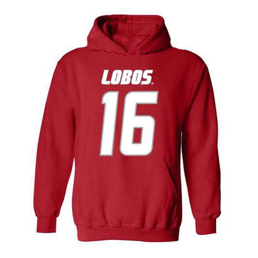 New Mexico - NCAA Football : Mercury Swaim - Classic Shersey Hooded Sweatshirt-0