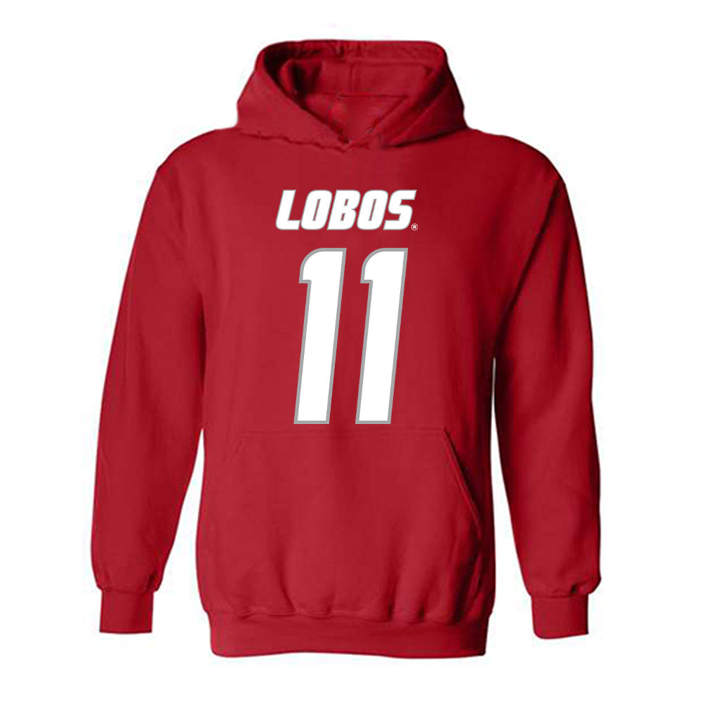 New Mexico - NCAA Men's Golf : Valentin Luna - Classic Shersey Hooded Sweatshirt-0