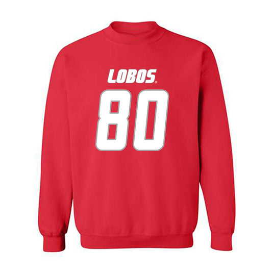 New Mexico - NCAA Football : Max Leeper - Classic Shersey Crewneck Sweatshirt-0