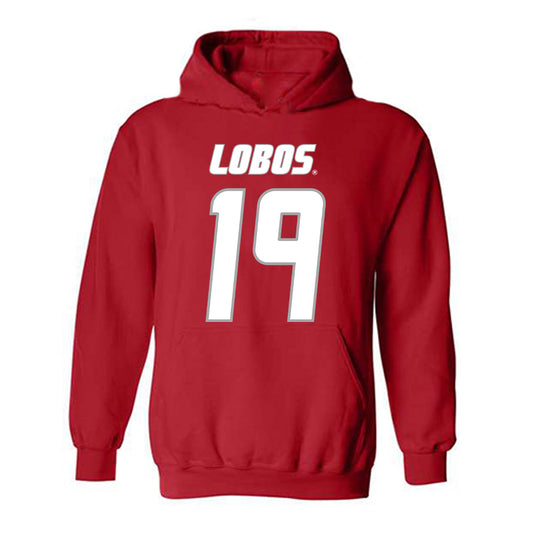 New Mexico - NCAA Football : Elijah Brody - Classic Shersey Hooded Sweatshirt-0